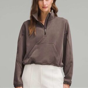 NWT lululemon Softstream Cropped Half-Zip Jacket- Ribbed